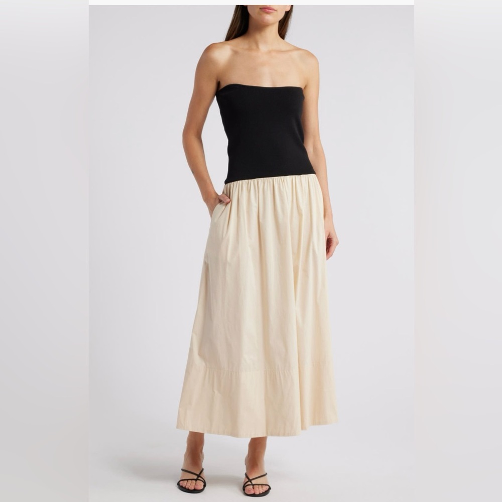 Pistola Mavo Strapless Midi Dress